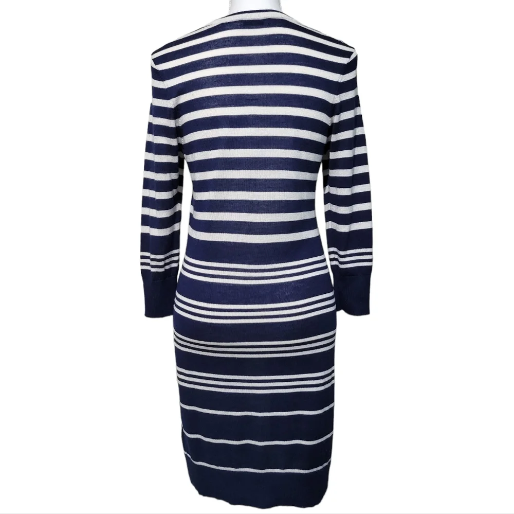 Equipment Silk Cashmere Blend Striped Sweater Dress - Picture 2 of 6
